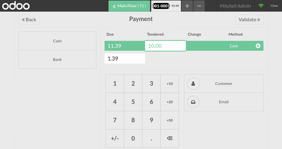 Print order from tablet in POS